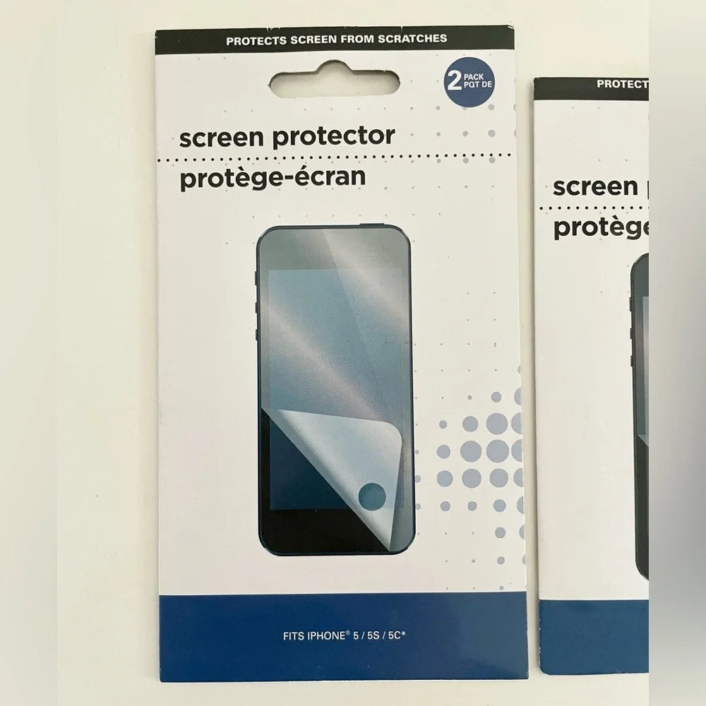 Clear Screen Protector Pack for iPhone 5 / 5S / 5C - Pack of 4 - Picture 3 of 7